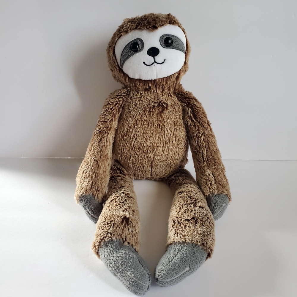 Cuddly Sloth Plush Toy - Brown and Gray